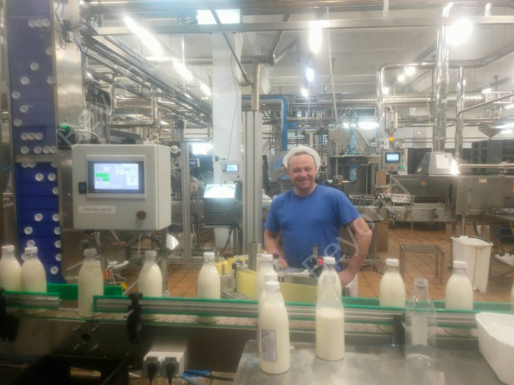 Efficient Glass Bottle Milk Filling Line Installed in Russia