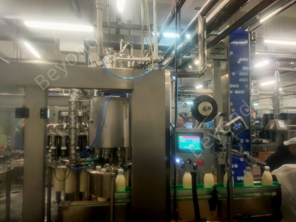 Glass Bottle Milk Filling Line Installed in India