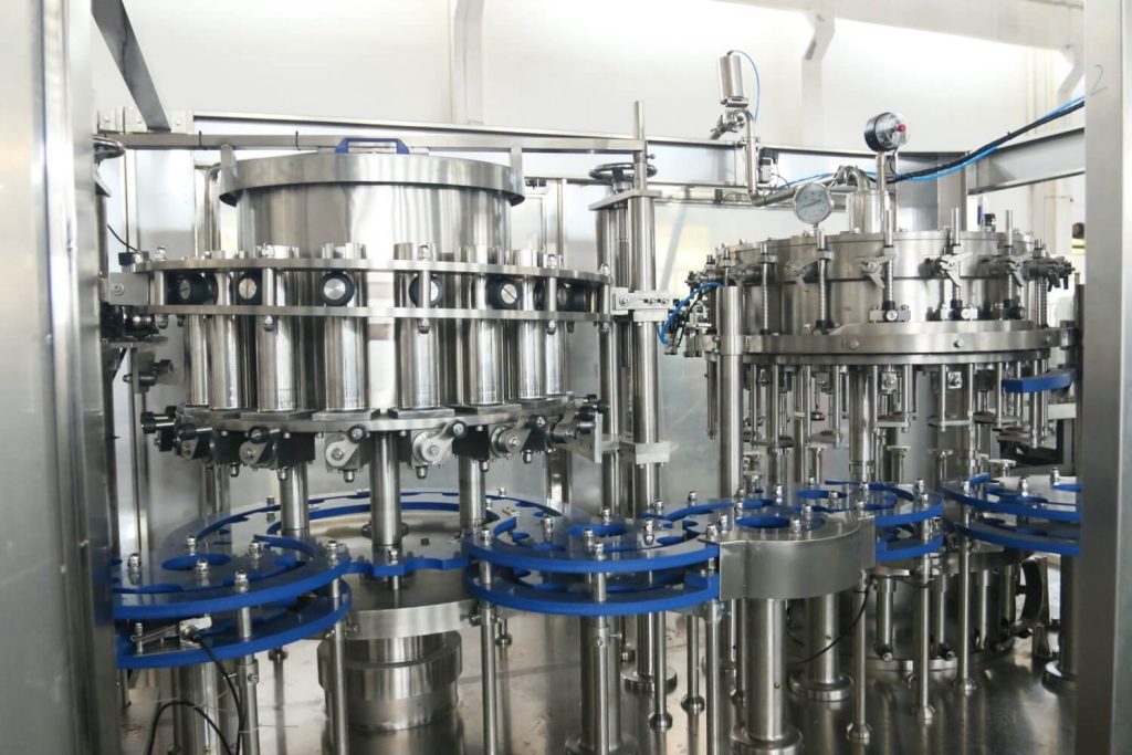 automatic glass bottle 4 in 1 juice filling machine