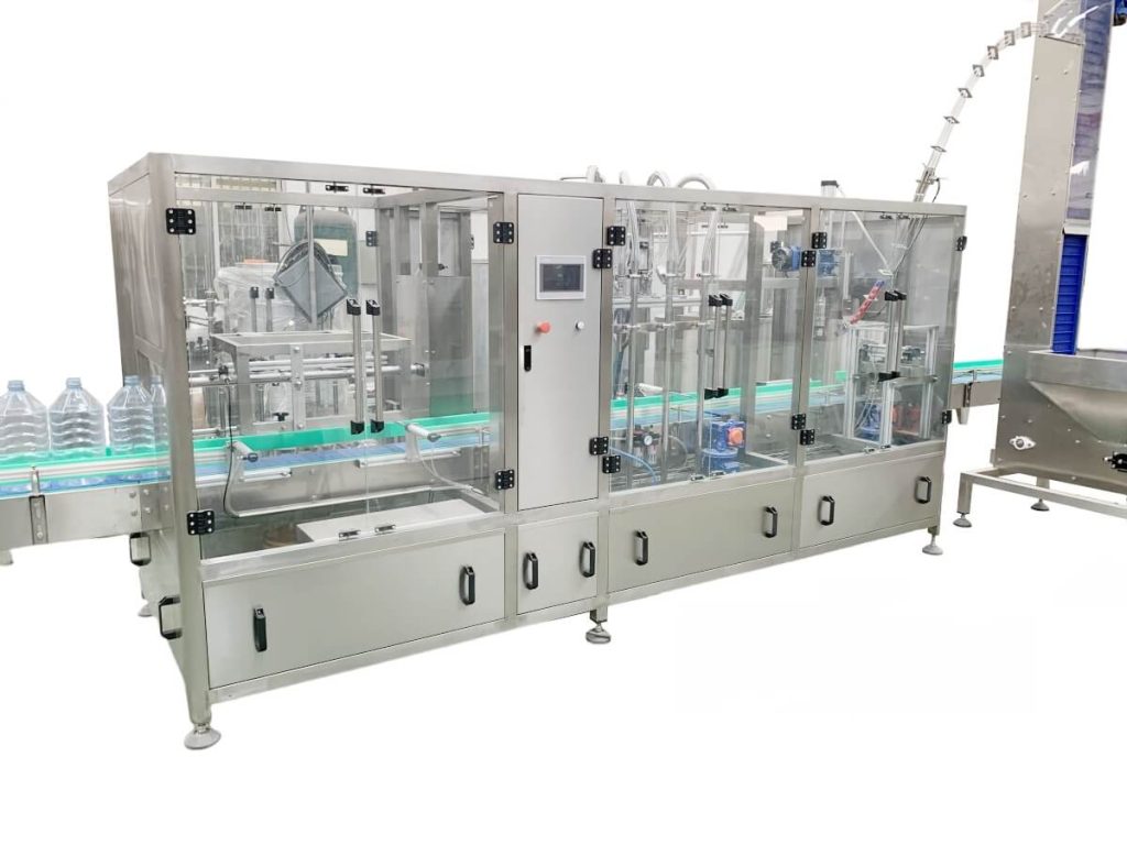 bottle washing filling capping linear machine 441